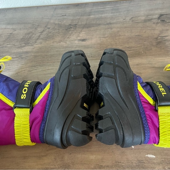 Sorel Little Girls Toddler Flurry Snow Winter Boots Purple Waterproof Size 5 - Picture 6 of 8